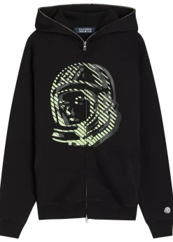 Printed hooded cotton sweatshirt