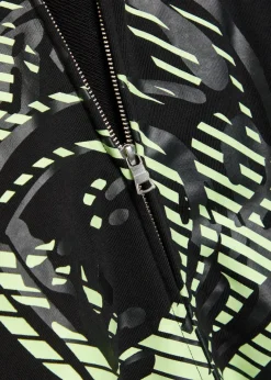 Printed hooded cotton sweatshirt
