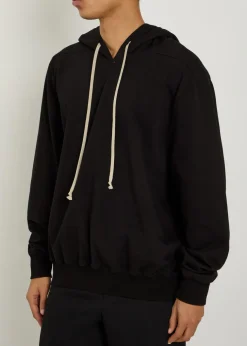 Printed hooded cotton sweatshirt