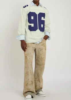 Printed long-sleeve cotton T-shirt