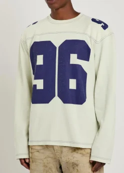 Printed long-sleeve cotton T-shirt