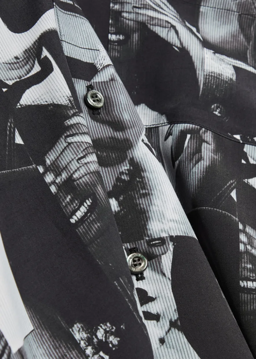 Printed rayon shirt