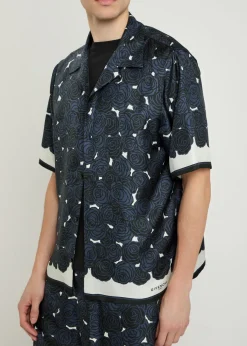 Printed silk shirt