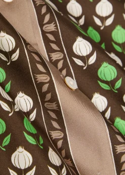 Printed silk shirt