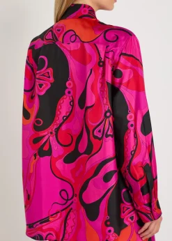Printed silk shirt