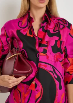 Printed silk shirt