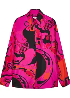 Printed silk shirt