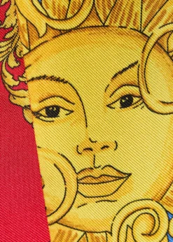 Printed silk-twill bandeaux