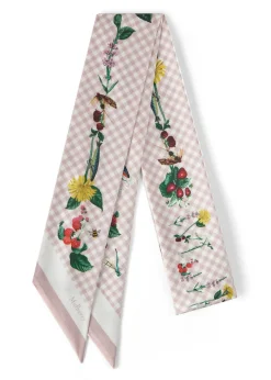 Printed skinny scarf