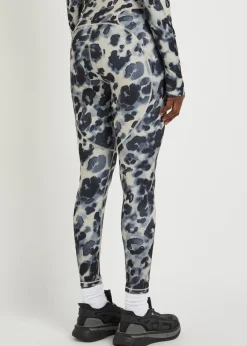 7/8 printed stretch-jersey leggings