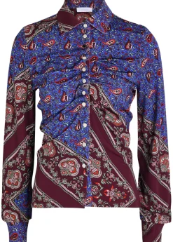 Printed stretch-jersey shirt