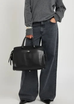 Private Eye leather tote bag