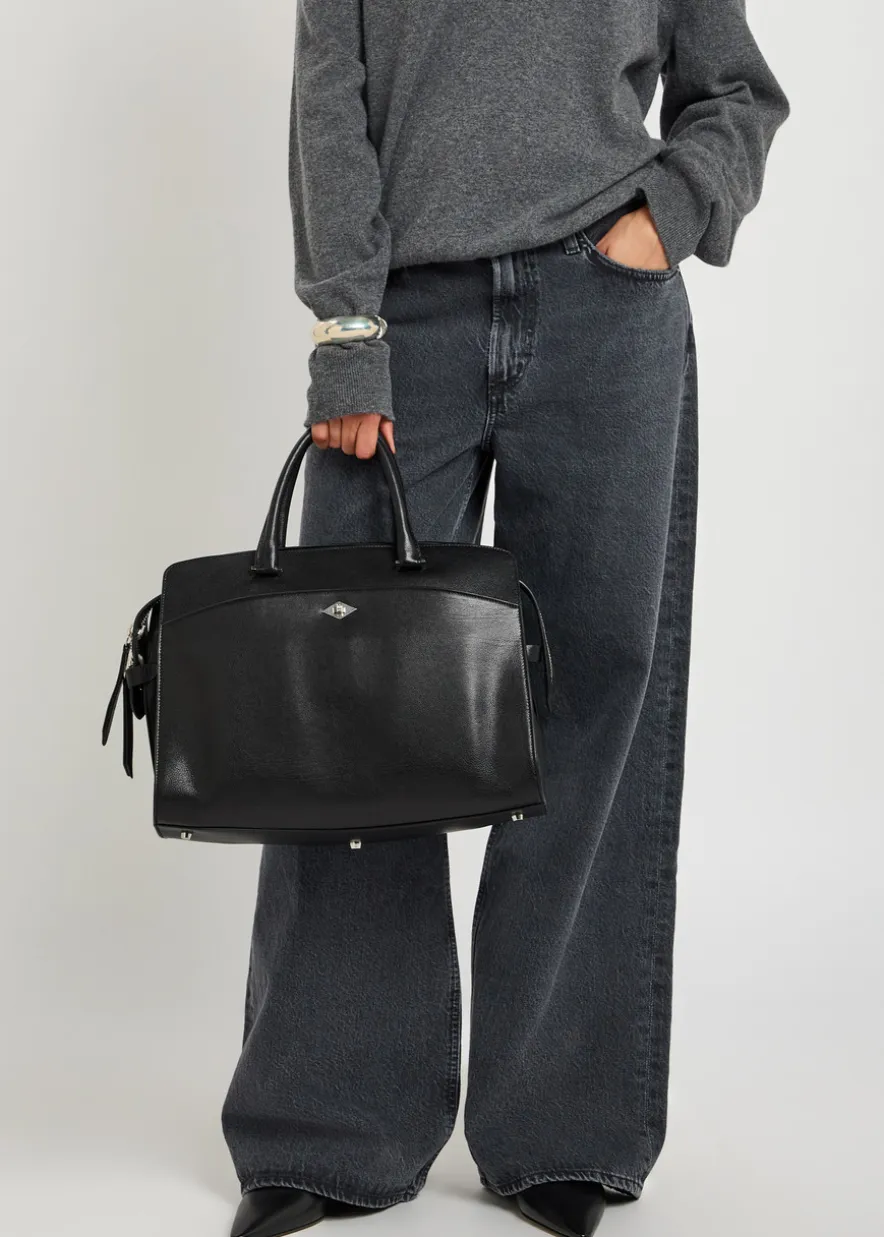 Private Eye leather tote bag