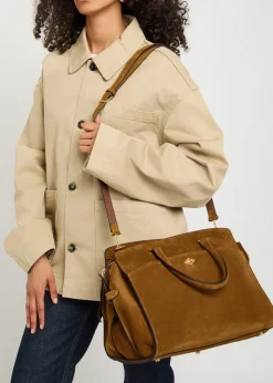 Private Eye suede tote bag