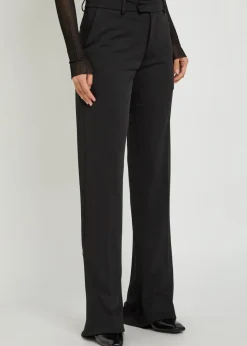 Puddle flared-leg trousers