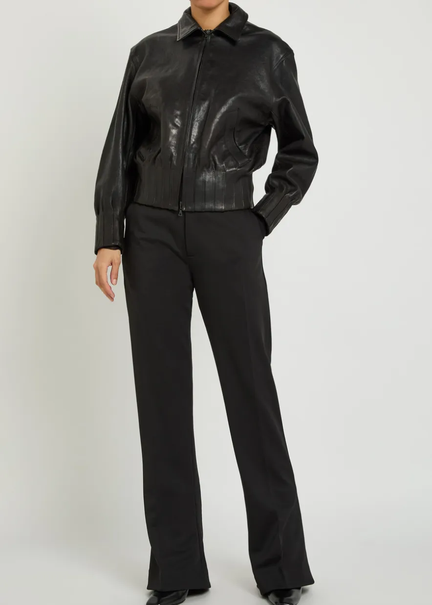 Puddle flared-leg trousers