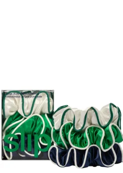 Pure Silk Large Scrunchies - Game Day