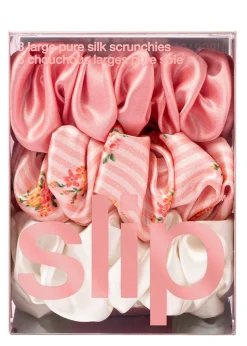 Pure Silk Large Scrunchies - Petal
