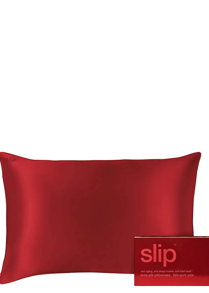 Pure Silk Queen Pillowcase - Scarlet