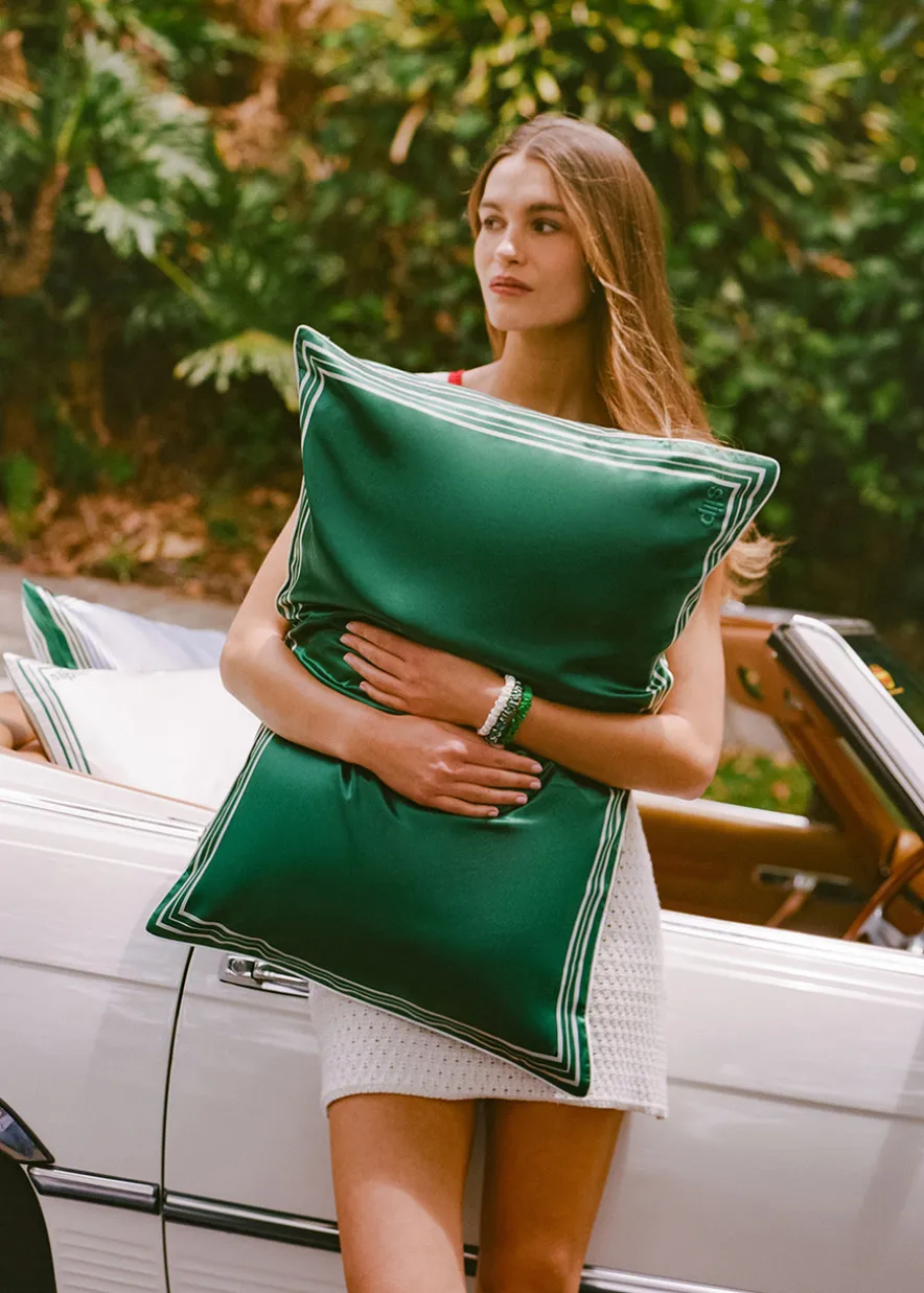 Pure Silk Queen Pillowcase - The Green