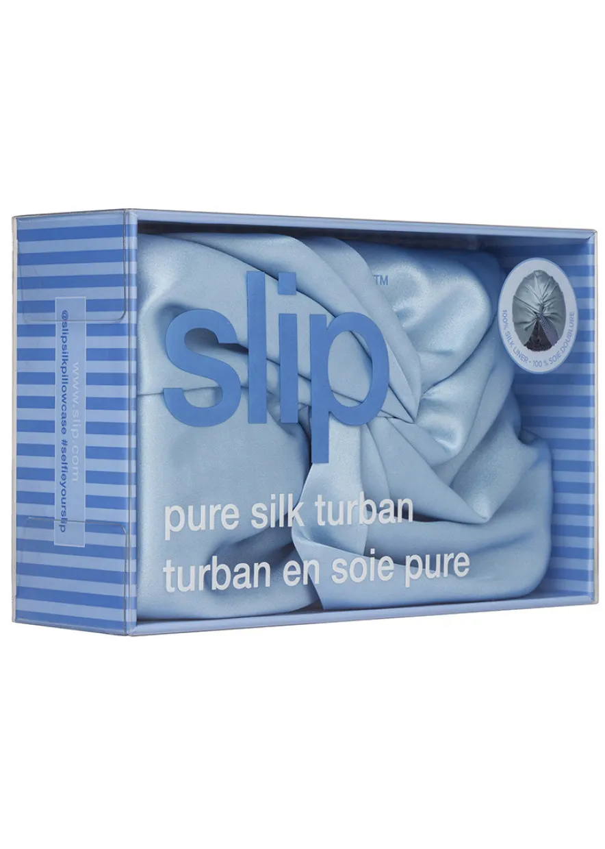 Pure Silk Turban - Cornflower