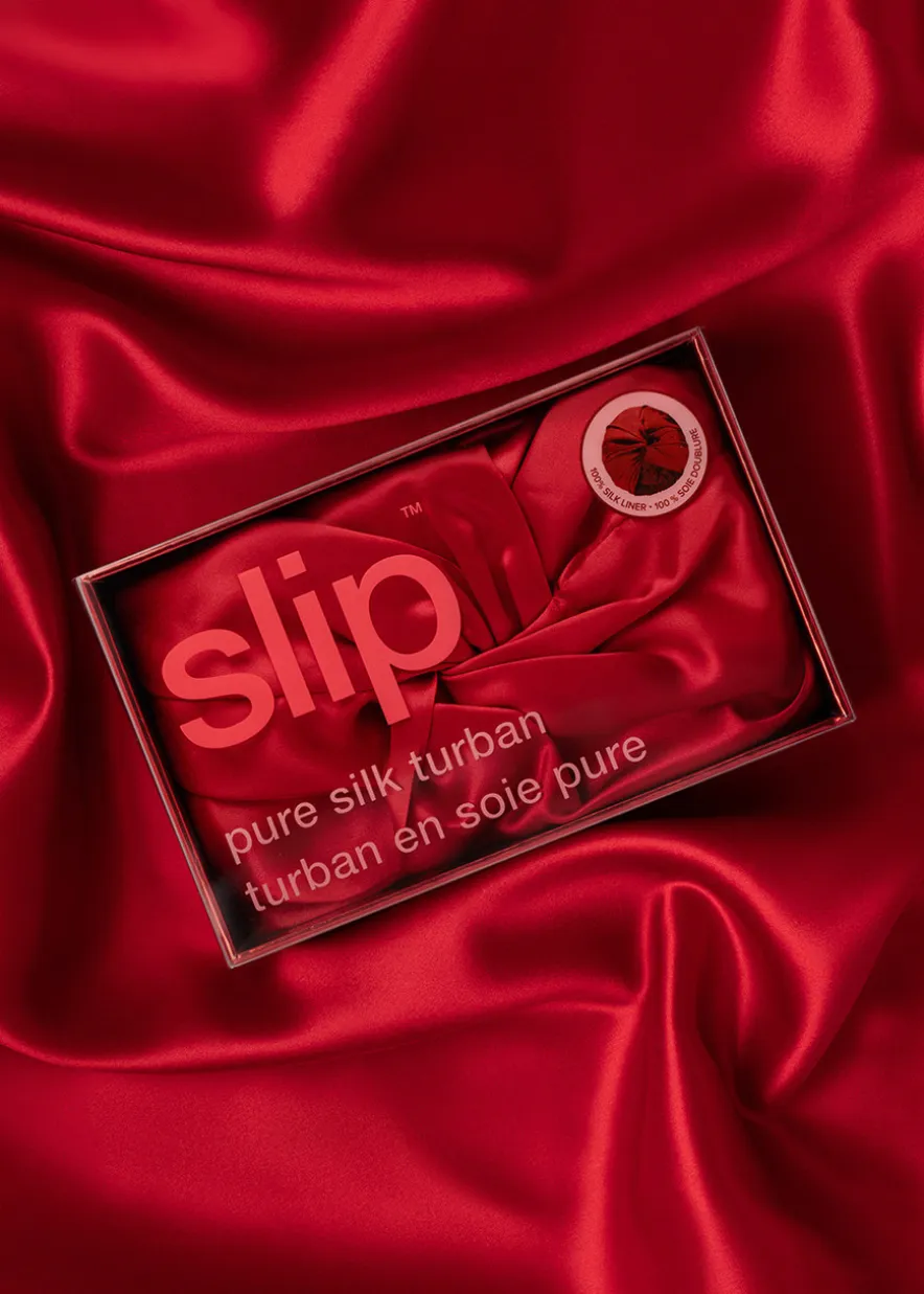 Pure Silk Turban - Scarlet