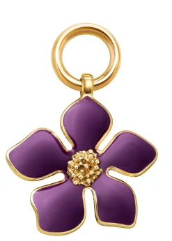 Purple Peony Charm