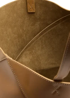 Puzzle medium leather tote