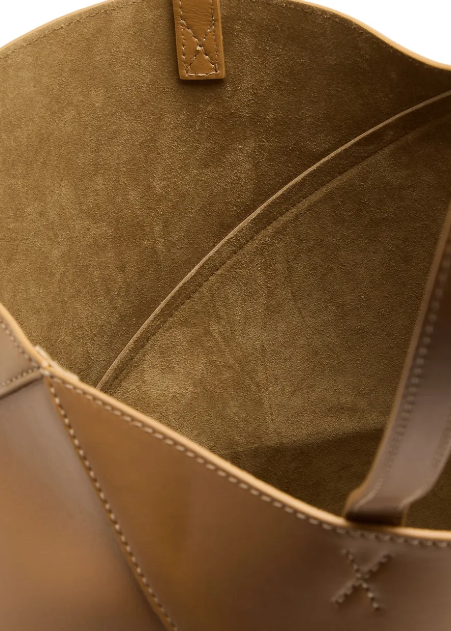 Puzzle medium leather tote