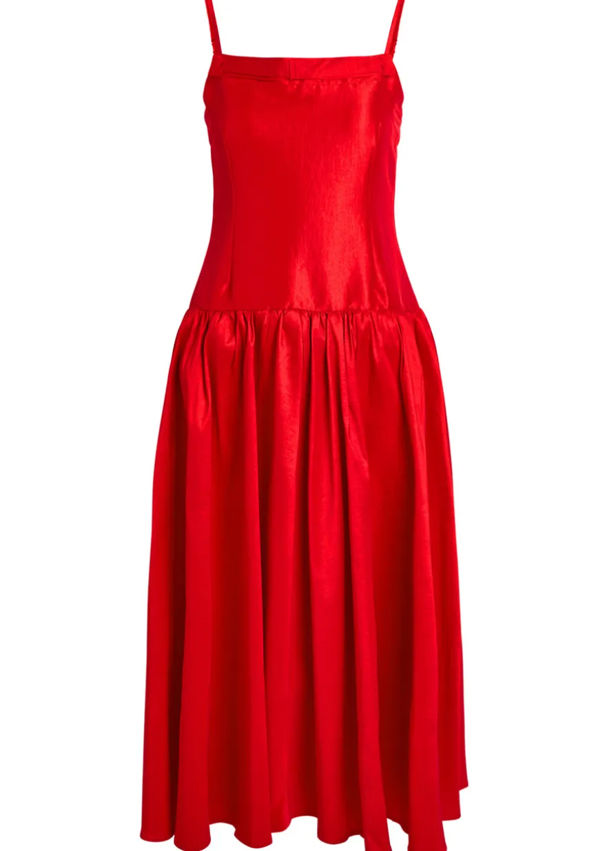 Quartet taffeta midi dress