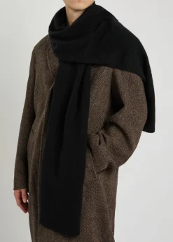 Quartz cashmere and wool-blend scarf