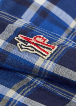 Quilted checked stretch-cotton overshirt