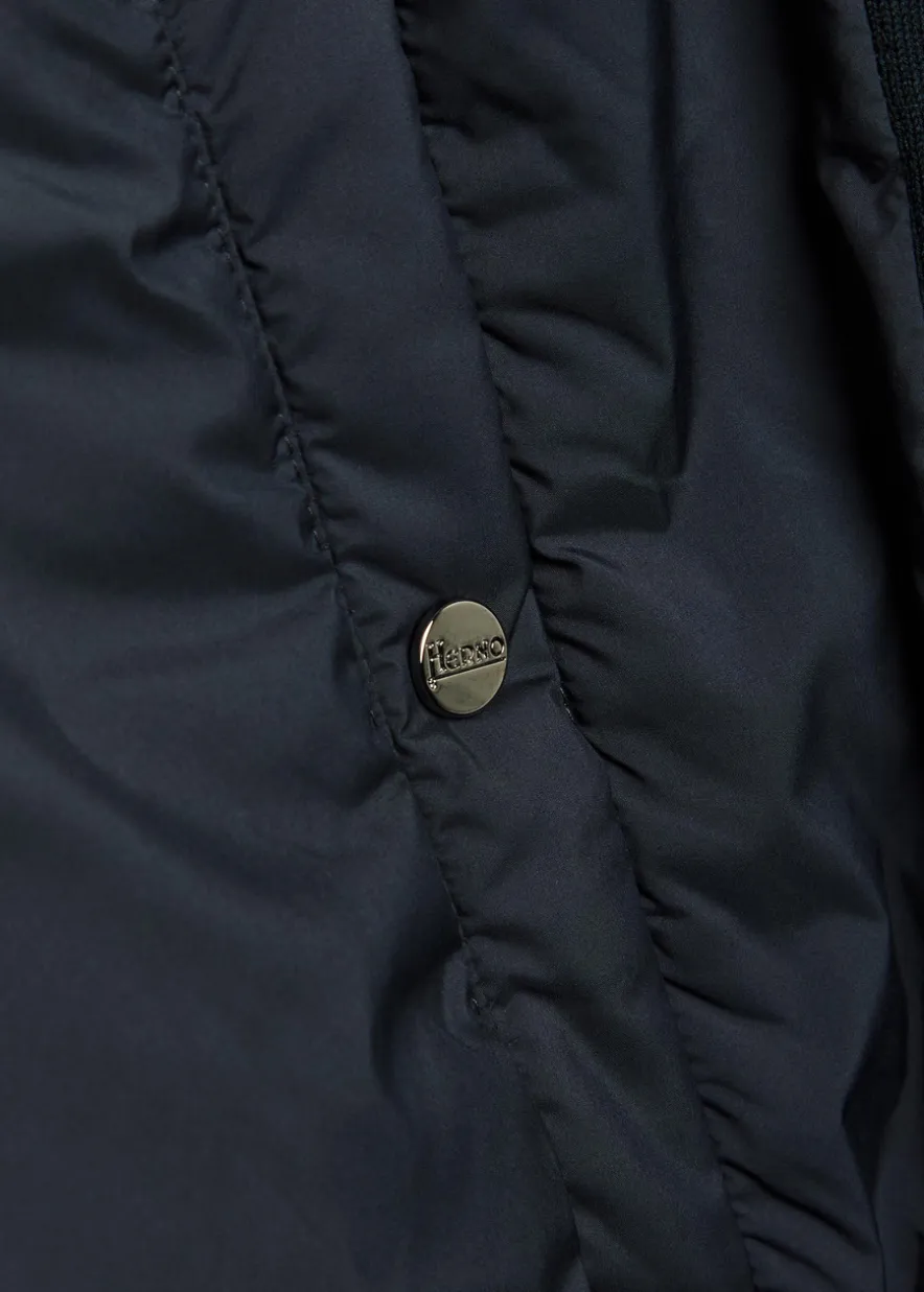 Quilted hooded cotton jacket