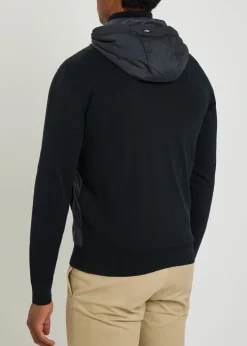 Quilted hooded cotton jacket