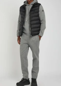 Quilted logo-appliquéd shell gilet