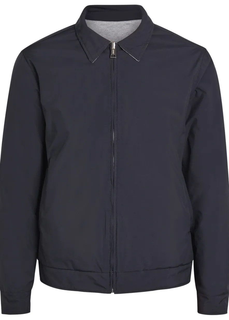 Quilted reversible shell jacket