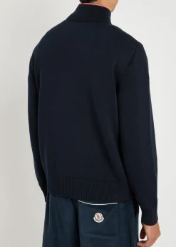 Quilted shell and knit jacket