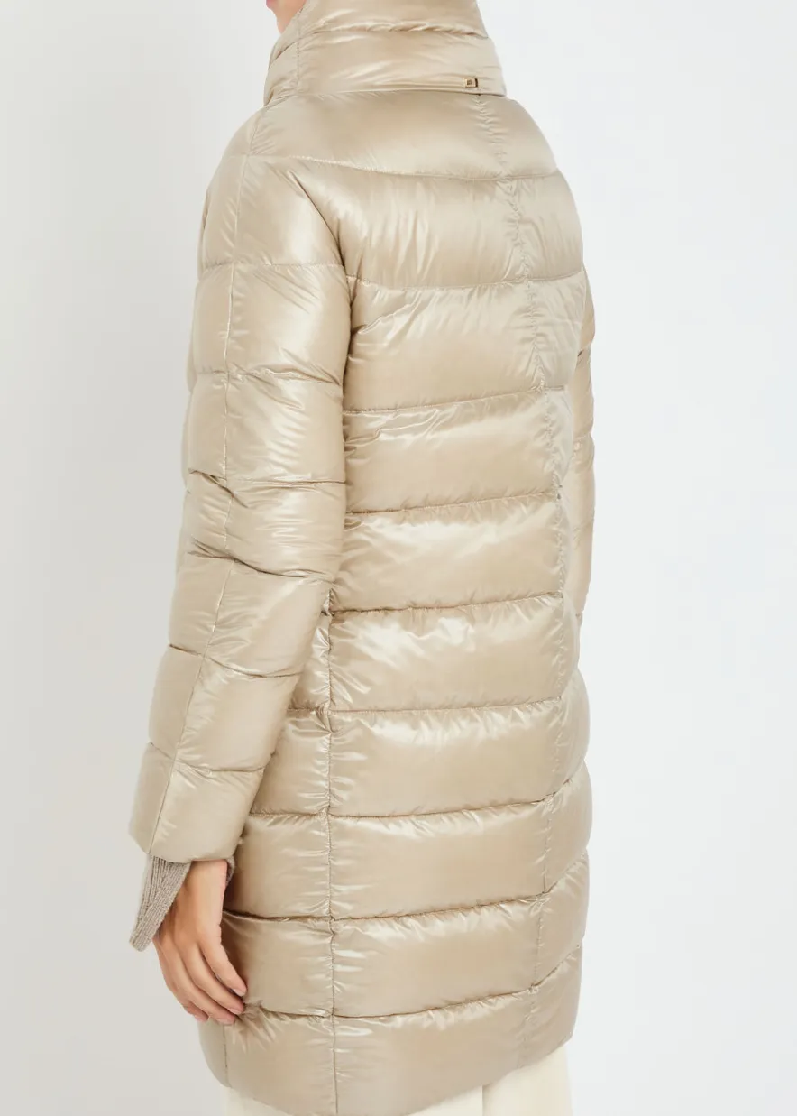 Quilted shell coat