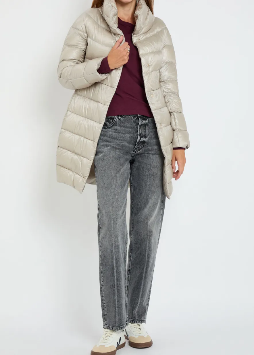Quilted shell coat