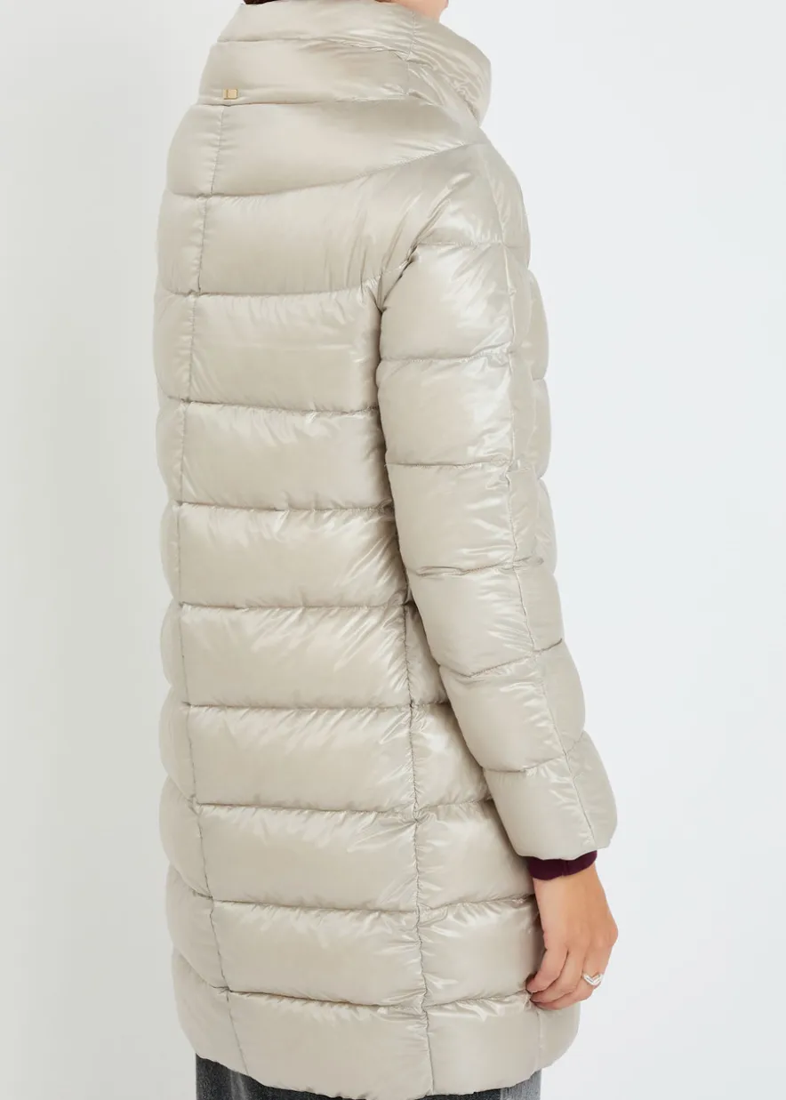 Quilted shell coat
