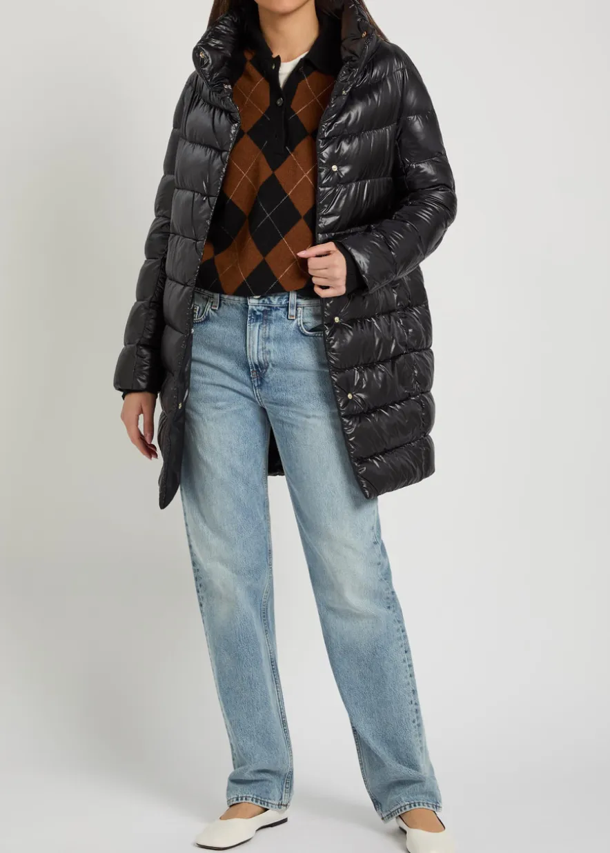 Quilted shell coat