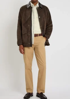 Quilted suede jacket