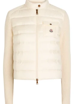 Quilted wool and cashmere-blend cardigan