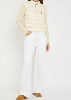 Quilted wool and cashmere-blend cardigan