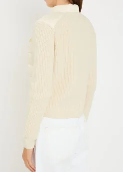 Quilted wool and cashmere-blend cardigan