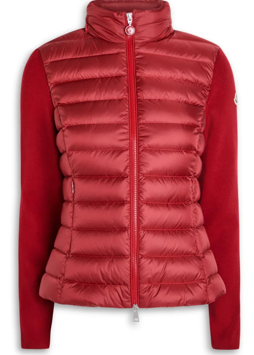 Quilted wool-blend jacket