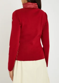 Quilted wool-blend jacket