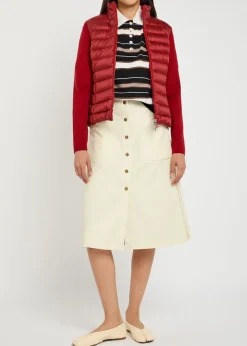 Quilted wool-blend jacket