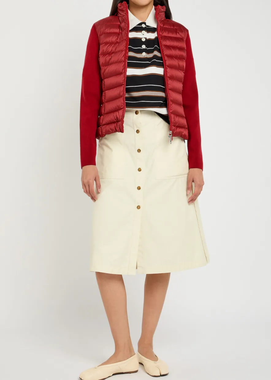 Quilted wool-blend jacket