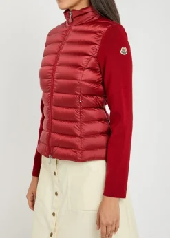 Quilted wool-blend jacket